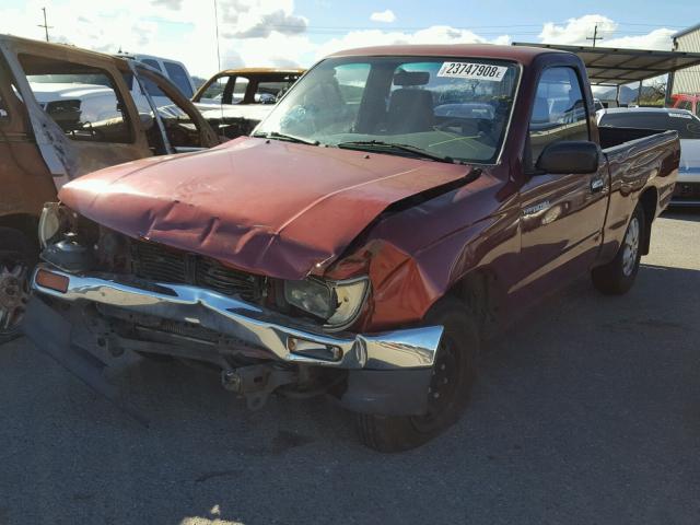 4TANL42N2TZ214464 - 1996 TOYOTA TACOMA RED photo 2