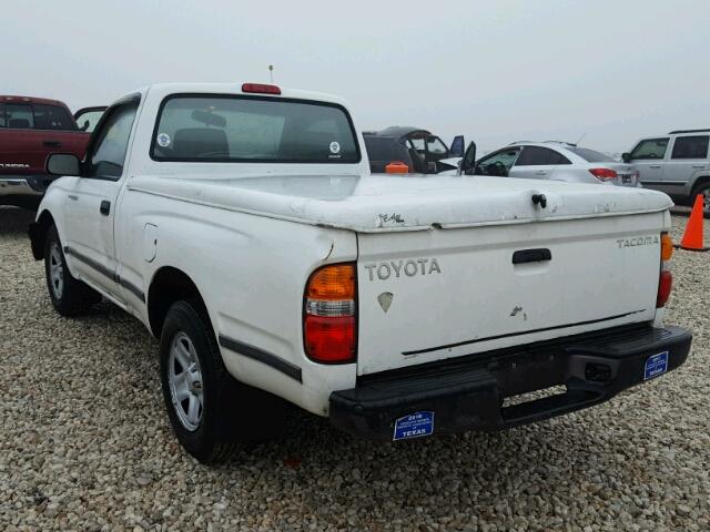 5TENL42N83Z211285 - 2003 TOYOTA TACOMA WHITE photo 3