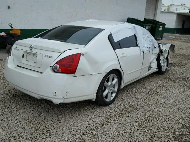 1N4BA41E05C859401 - 2005 NISSAN MAXIMA SE WHITE photo 4