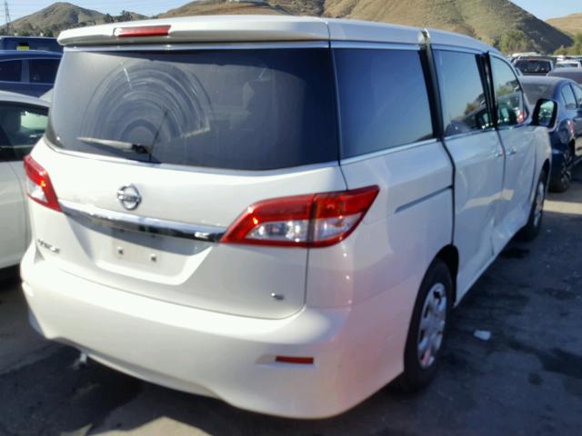 JN8AE2KP8C9032159 - 2012 NISSAN QUEST S WHITE photo 4