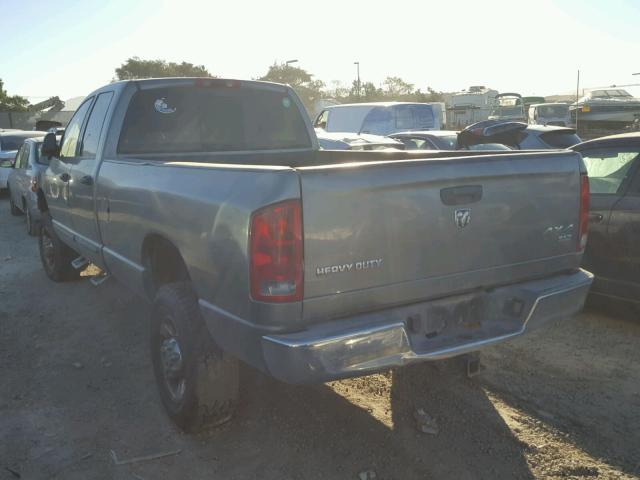 3D7KS28C35G762843 - 2005 DODGE RAM 2500 S GRAY photo 3