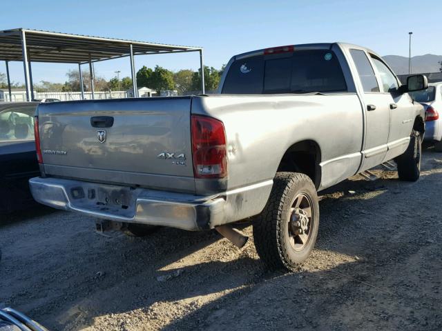 3D7KS28C35G762843 - 2005 DODGE RAM 2500 S GRAY photo 4