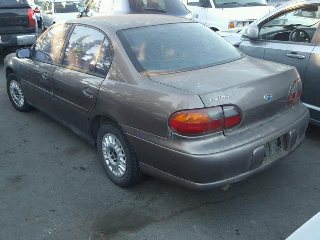 1G1ND52J62M703295 - 2002 CHEVROLET MALIBU BROWN photo 3