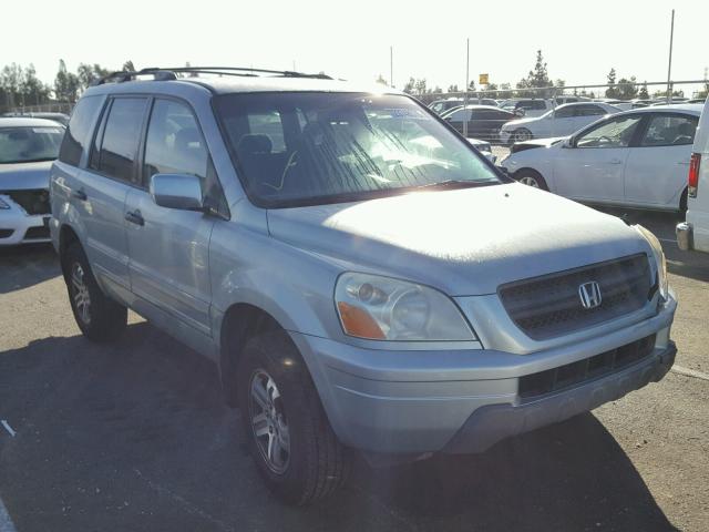 2HKYF18473H533694 - 2003 HONDA PILOT EX BLUE photo 1