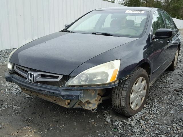 1HGCM56463A117378 - 2003 HONDA ACCORD LX BLACK photo 2