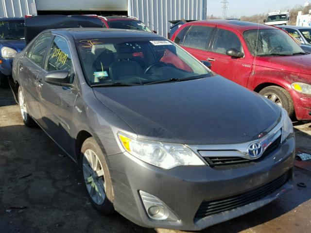 4T1BD1FK9EU116224 - 2014 TOYOTA CAMRY HYBR GRAY photo 1