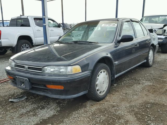 1HGCB7676PA090667 - 1993 HONDA ACCORD EX BLACK photo 2