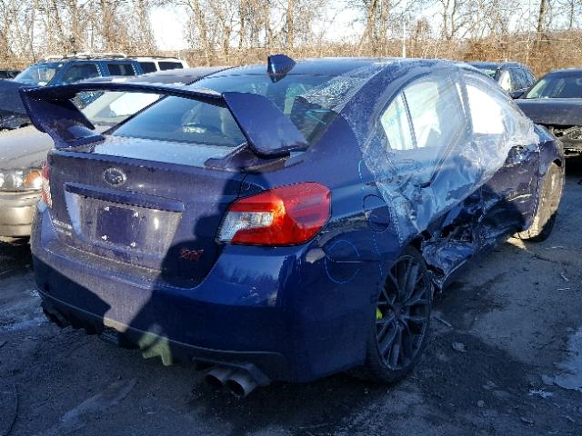 JF1VA2W6XJ9814539 - 2018 SUBARU WRX STI BLUE photo 4