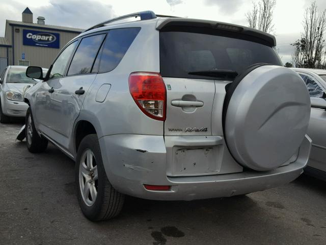 JTMZD33V686065125 - 2008 TOYOTA RAV4 SILVER photo 3