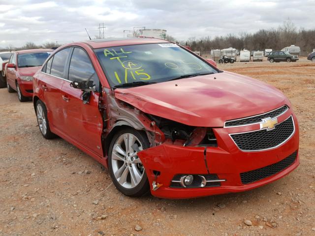 1G1PH5SC1C7230324 - 2012 CHEVROLET CRUZE LTZ RED photo 1