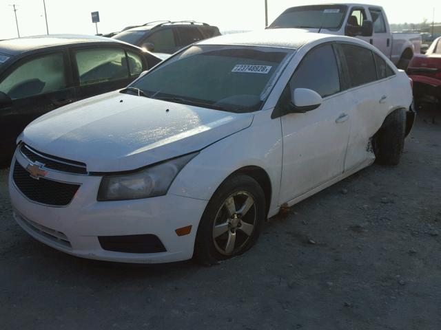 1G1PF5S92B7160664 - 2011 CHEVROLET CRUZE LT WHITE photo 2