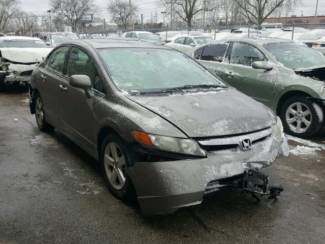 1HGFA16856L149958 - 2006 HONDA CIVIC EX GRAY photo 1