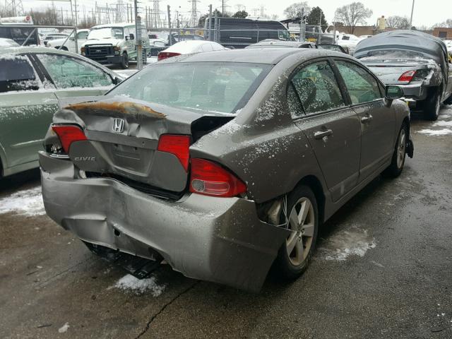 1HGFA16856L149958 - 2006 HONDA CIVIC EX GRAY photo 4