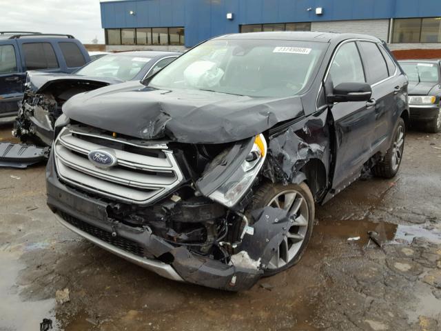 2FMPK4K91GBC50928 - 2016 FORD EDGE TITAN BLACK photo 2