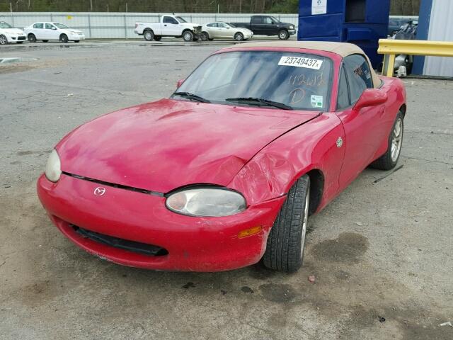 JM1NB353XX0112612 - 1999 MAZDA MX-5 MIATA RED photo 2