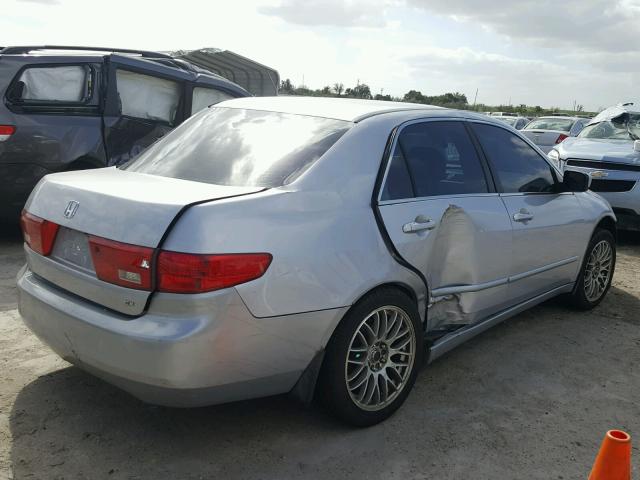 1HGCM56795A191049 - 2005 HONDA ACCORD EX SILVER photo 4