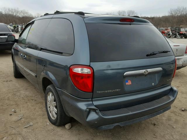 2C8GP54L05R208290 - 2005 CHRYSLER TOWN & COU BLUE photo 3