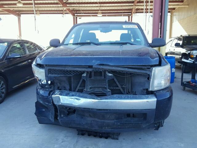 2GCEC13C171714971 - 2007 CHEVROLET SILVERADO BLUE photo 9