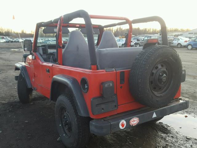 1J4FY29P5VP489535 - 1997 JEEP WRANGLER / RED photo 3