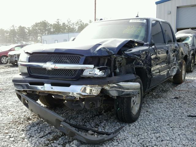 2GCEC13T551134376 - 2005 CHEVROLET SILVERADO BLUE photo 2