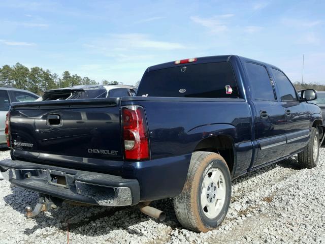 2GCEC13T551134376 - 2005 CHEVROLET SILVERADO BLUE photo 4