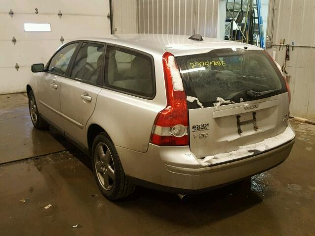 YV1MJ682862204348 - 2006 VOLVO V50 T5 SILVER photo 3