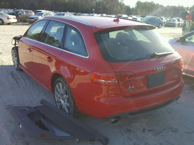 WAU4FBFL0CA072292 - 2012 AUDI A4 PRESTIG RED photo 3