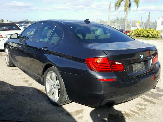 WBAFR7C54BC805210 - 2011 BMW 535 I GRAY photo 3