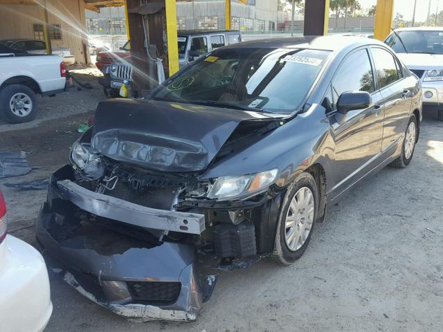 2HGFA16349H334122 - 2009 HONDA CIVIC VP GRAY photo 2