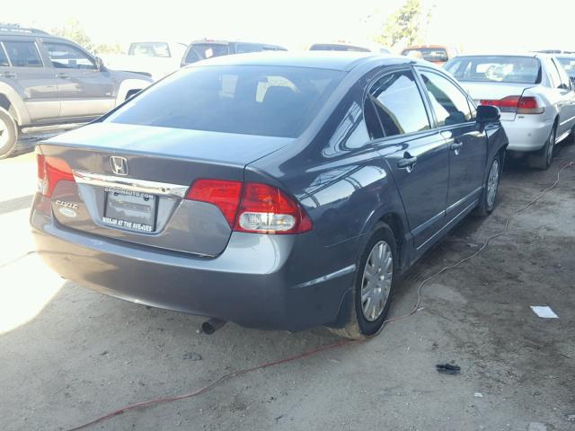 2HGFA16349H334122 - 2009 HONDA CIVIC VP GRAY photo 4