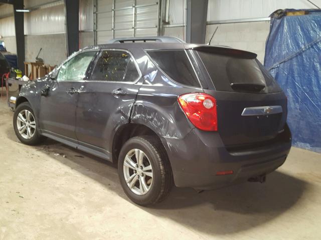 2GNALDEKXD6309007 - 2013 CHEVROLET EQUINOX LT GRAY photo 3