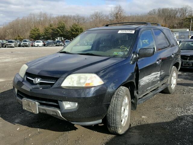 2HNYD18272H537475 - 2002 ACURA MDX BLACK photo 2