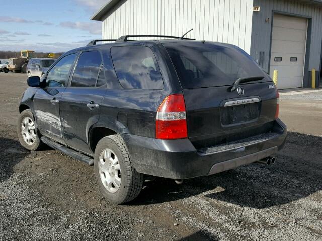 2HNYD18272H537475 - 2002 ACURA MDX BLACK photo 3