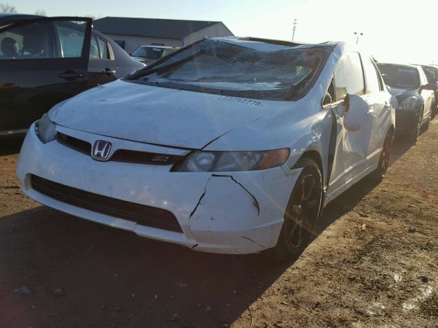 2HGFA55577H713347 - 2007 HONDA CIVIC SI WHITE photo 2