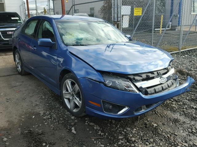 3FAHP0KCXAR102659 - 2010 FORD FUSION SPO BLUE photo 1