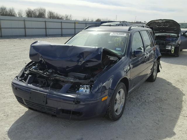 WVWSP61J32W499648 - 2002 VOLKSWAGEN JETTA GLS BLUE photo 2