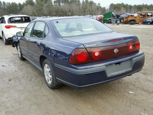 2G1WF55E519100346 - 2001 CHEVROLET IMPALA 蓝色 照片 3