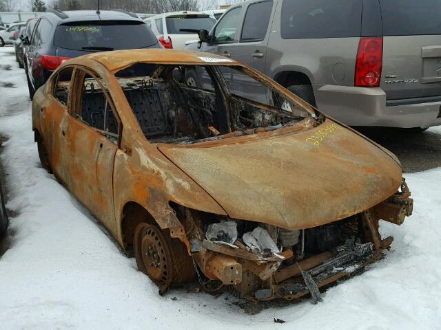 19XFB2F58EE068757 - 2014 HONDA CIVIC LX BURN photo 1