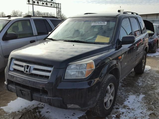 2HKYF18446H546388 - 2006 HONDA PILOT EX BLACK photo 2