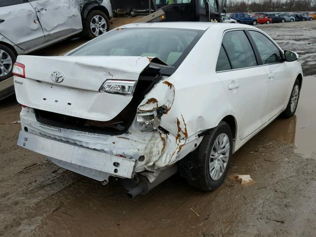 4T4BF1FK1ER395362 - 2014 TOYOTA CAMRY L WHITE photo 4