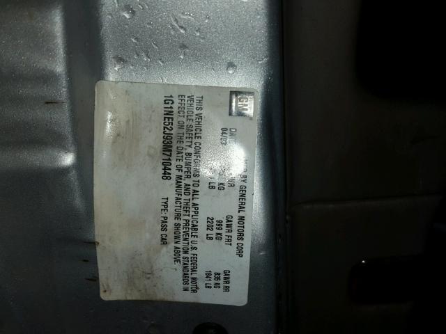 1G1NE52J93M710448 - 2003 CHEVROLET MALIBU LS 银色 照片 10