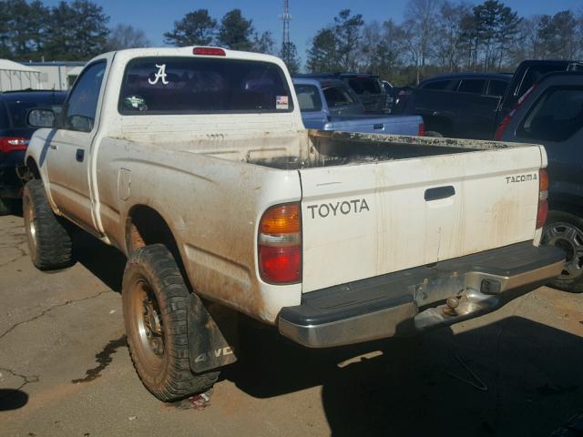 5TEPM62N52Z091283 - 2002 TOYOTA TACOMA WHITE photo 3