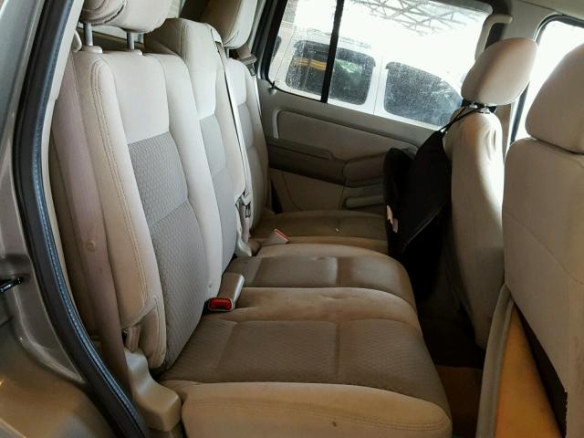 1FMEU62E66UA36715 - 2006 FORD EXPLORER X GOLD photo 6