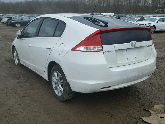 JHMZE2H73BS005639 - 2011 HONDA INSIGHT EX WHITE photo 3