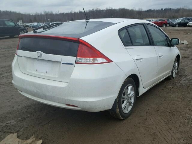 JHMZE2H73BS005639 - 2011 HONDA INSIGHT EX WHITE photo 4