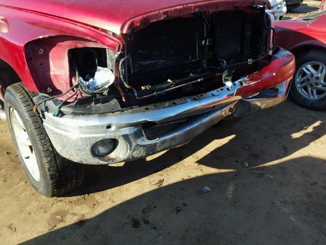 1D7HU18256S631686 - 2006 DODGE RAM 1500 S RED photo 9