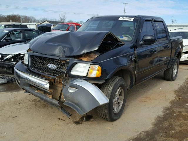 1FTRW08L22KA20780 - 2002 FORD F150 SUPER BLACK photo 2