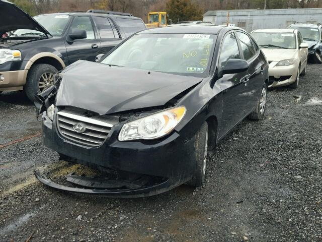 KMHDU46DX9U797821 - 2009 HYUNDAI ELANTRA GL BLACK photo 2