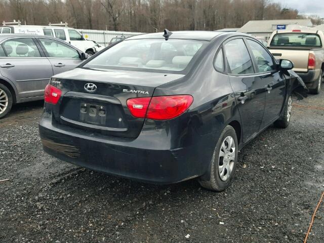 KMHDU46DX9U797821 - 2009 HYUNDAI ELANTRA GL BLACK photo 4