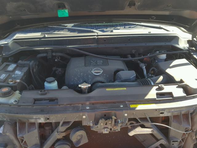 1N6BA07D38N344139 - 2008 NISSAN TITAN XE BLACK photo 7